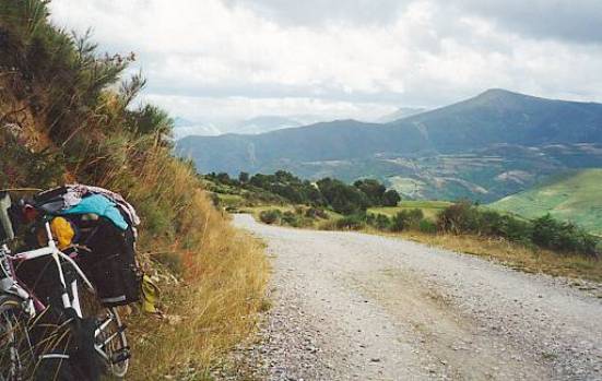 The Camino climbing to Cebreiro